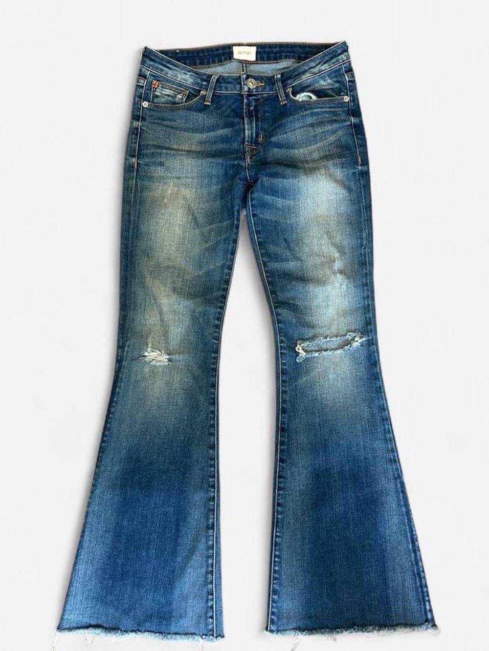 Hudson Jeans Distressed Blue Flare